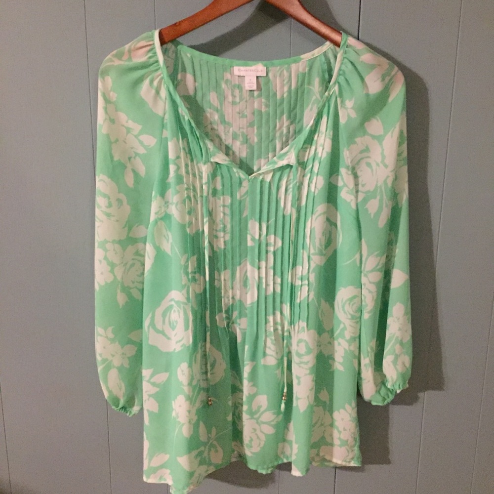 CHARTER CLUB || Floral Print Shirt